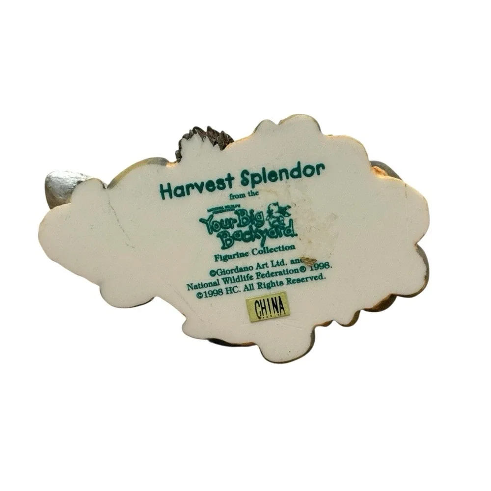 OWLS! Harvest Splendor Owl Your Big Backyard w/Apples & Flower Giordano Art Ltd.